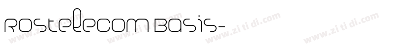 Rostelecom Basis字体转换